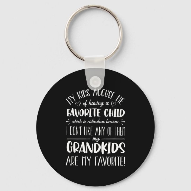 Chaveiro My Grandkids Are My Favorite Funny Grandmother G  (Frente)