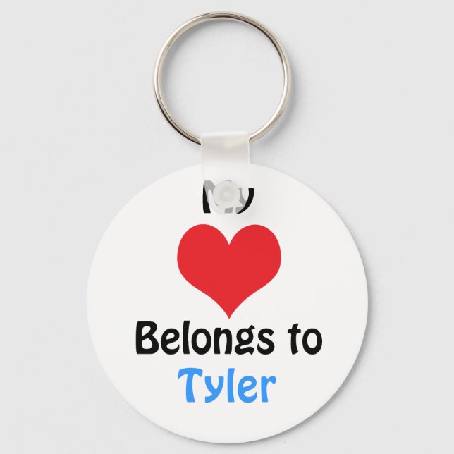 Chaveiro My heart Belongs to Tyler (Frente)