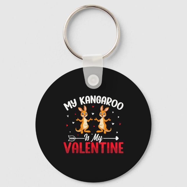 Chaveiro My Kangaroo Is My Valentine - Animal Lovers Valent (Frente)