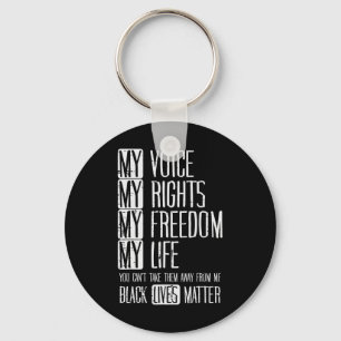 Chaveiro My Rights Freedom Life Black Lives Problem Blm Gif