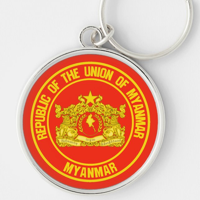 Chaveiro Myanmar Round Emblem (Frente)