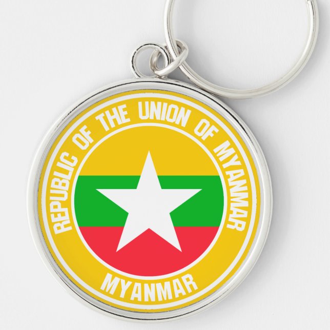 Chaveiro Myanmar Round Emblem (Frente)