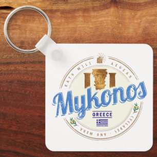 Chaveiro Mykonos Cyclades Islands Grécia Vintage Souvenir