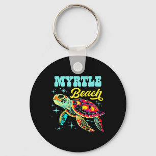 Chaveiro Myrtle Beach Sc Artística Mar Tartaruga Retro