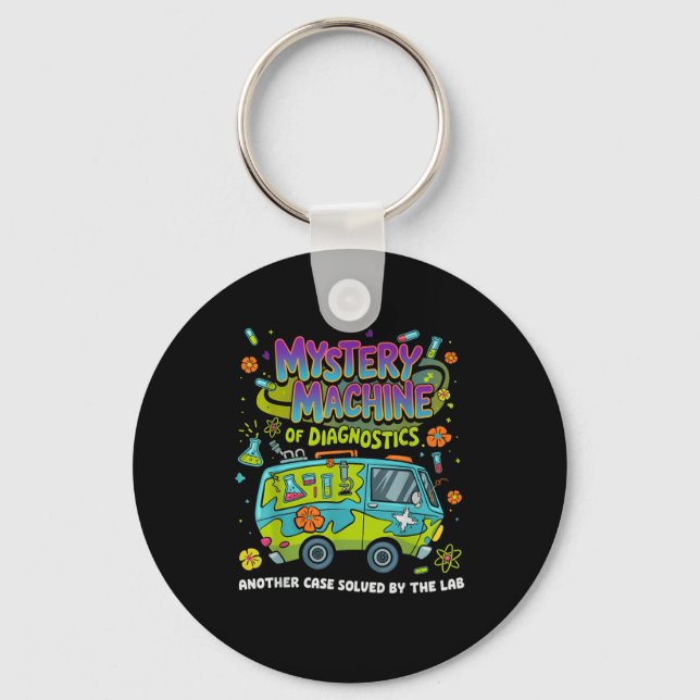 Chaveiro Mystery Machine Of Diagnostics Lab Semana 2025 Med (Frente)