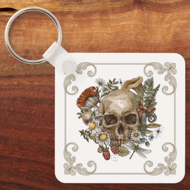 Chaveiro Mystic Skull Vintage (Frente)