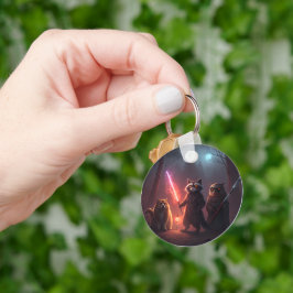 Chaveiro Mystical Forest Battle Animals Art