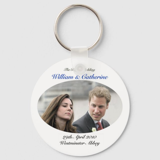 Chaveiro N.º 1 O Casamento Real William & Catherine (Frente)