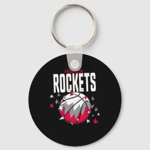Chaveiro N Houston Rockets Esboço Estrelas Doodle