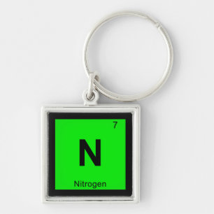 Chaveiro N - Química do Nitrogênio Símbolo da Tabela Periód