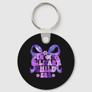 Chaveiro na Era Infantil Militar Coquette Laço Roxo para