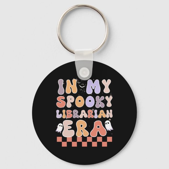 Chaveiro Na Minha Biblioteca Spookarian Era Ghost Halloween (Frente)