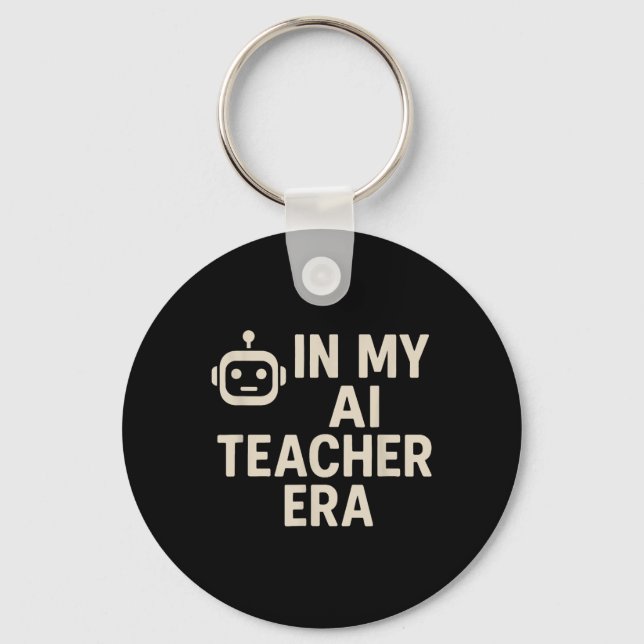 Chaveiro Na Minha Era De Professor De IA De Volta À Escola (Frente)