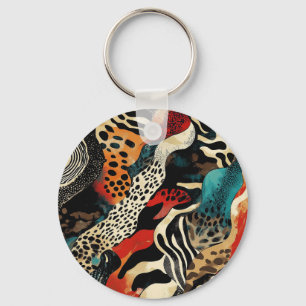 Chaveiro Na moda Animal Print Fusion Design