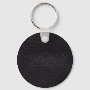 Chaveiro Na moda elegante escuro roxo & couro real chique