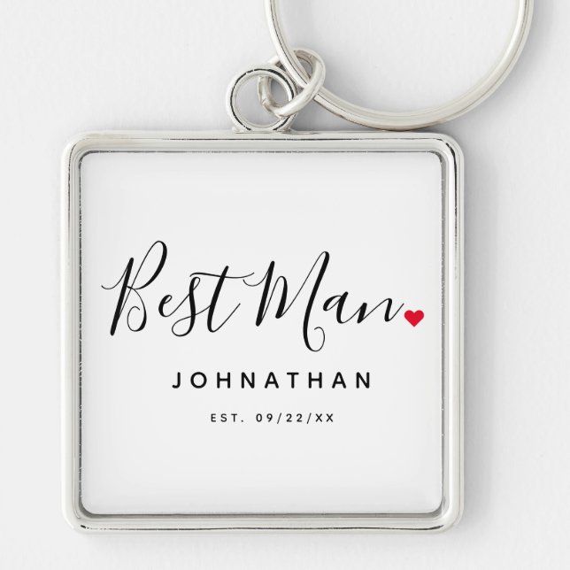 Chaveiro Na moda Melhor Casamento de Homem (Frente)