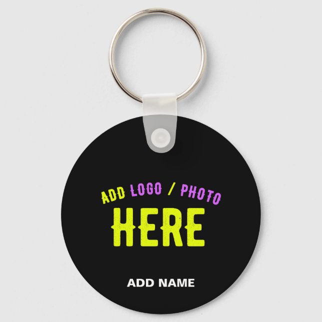 CHAVEIRO NA MODA MODERNO PERSONALIZÁVEL NEGRO VERIFICADO CO (Frente)