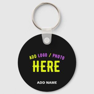 CHAVEIRO NA MODA MODERNO PERSONALIZÁVEL NEGRO VERIFICADO CO