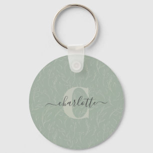 Chaveiro Na moda Rustic Sage Green Botanical Name