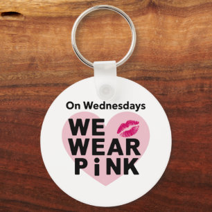 Chaveiro Na Quarta-Feira Nós Usamos Rosa Dia dos Namorados 