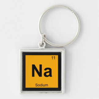 Chaveiro Na - Símbolo de Mesa periódica de química de sódio
