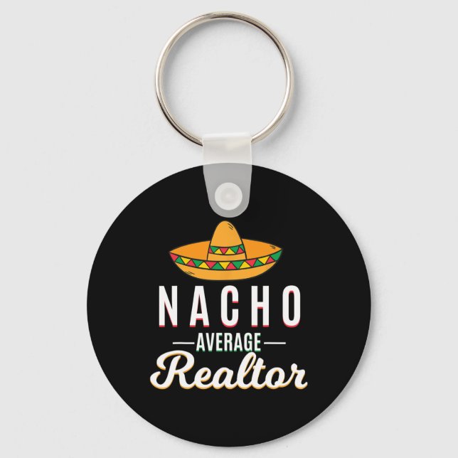 Chaveiro Nacho Average Realtor Cinco De Mayo Festa Mexicana (Frente)