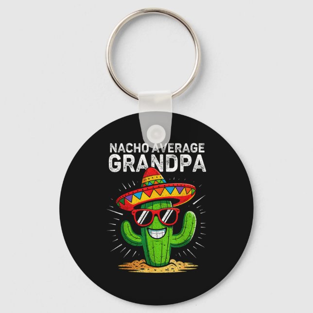 Chaveiro Nacho avô médio engraçado cinco de mayo mexicanoN (Frente)