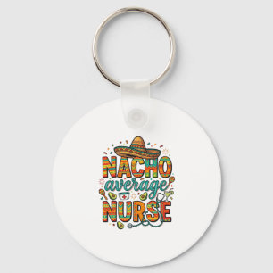 Chaveiro Nacho Enfermeira Média Fiesta Vector Camisa Design