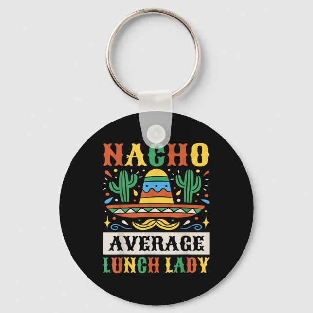 Chaveiro Nacho Média de Almoço Lady Cinco De Mayo Mexicano (Frente)