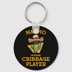 Chaveiro Nacho Média Do Cribbage Player Engraçado Cinc