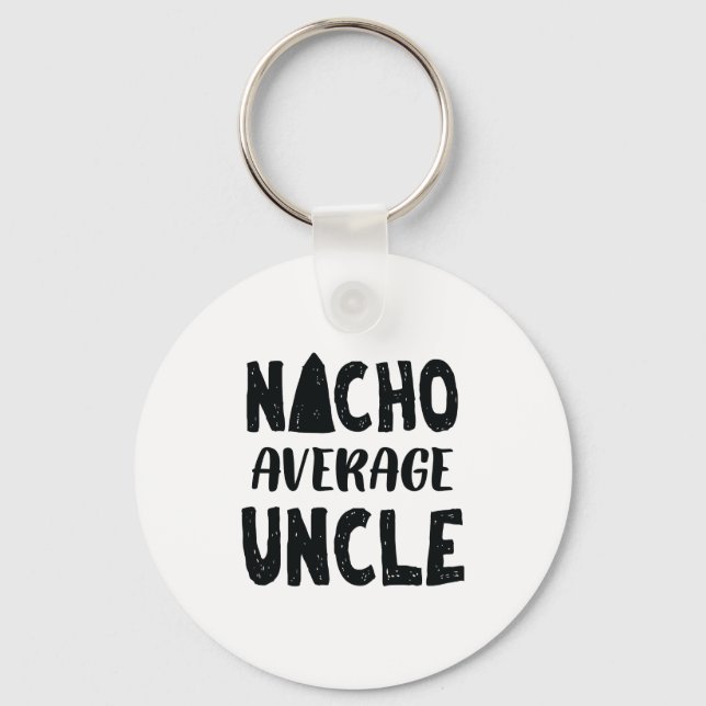 Chaveiro Nacho Média Tio Mexicano Comida Engraçado (Frente)