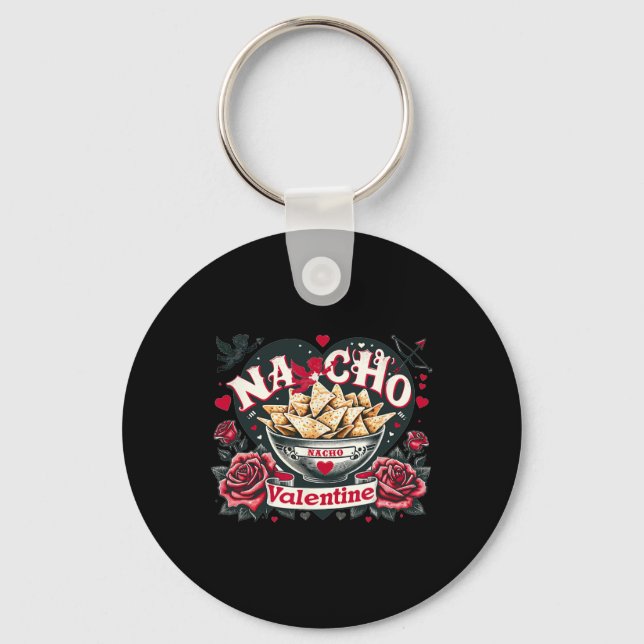 Chaveiro Nacho Valentine - Comida Mexicana Nacho Funny Vale (Frente)