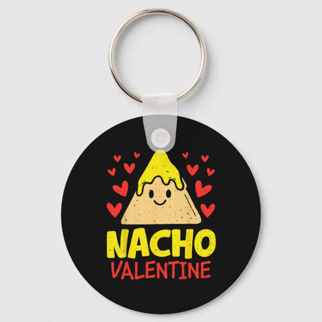 Chaveiro Nacho Valentine Dia dos Namorados Comida Engraçada (Frente)