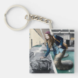 Chaveiro Naga Explorando o Viagem mundial de fantasia Chave