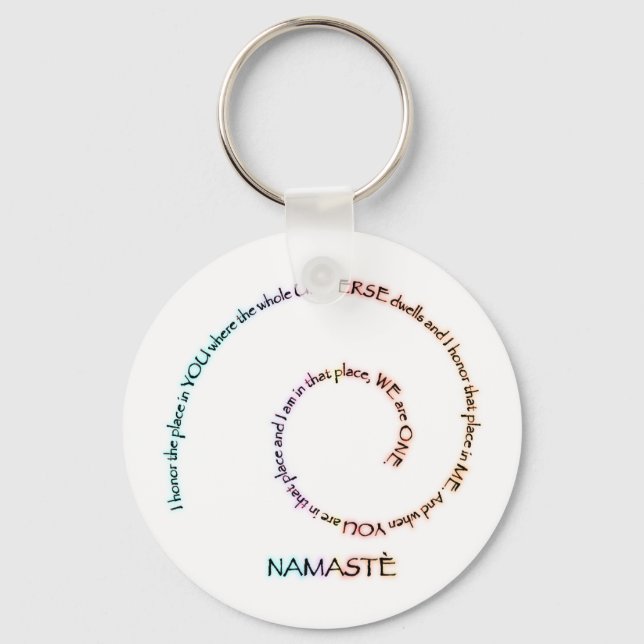 Chaveiro Namaste e seu significado (Frente)