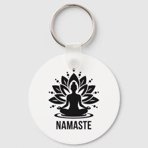 Chaveiro Namaste Meditação Amantes de Yoga Relaxamento Espi