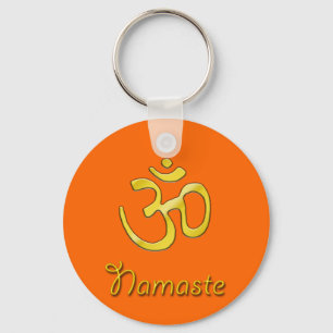 Chaveiro Namaste with om symbol keychains