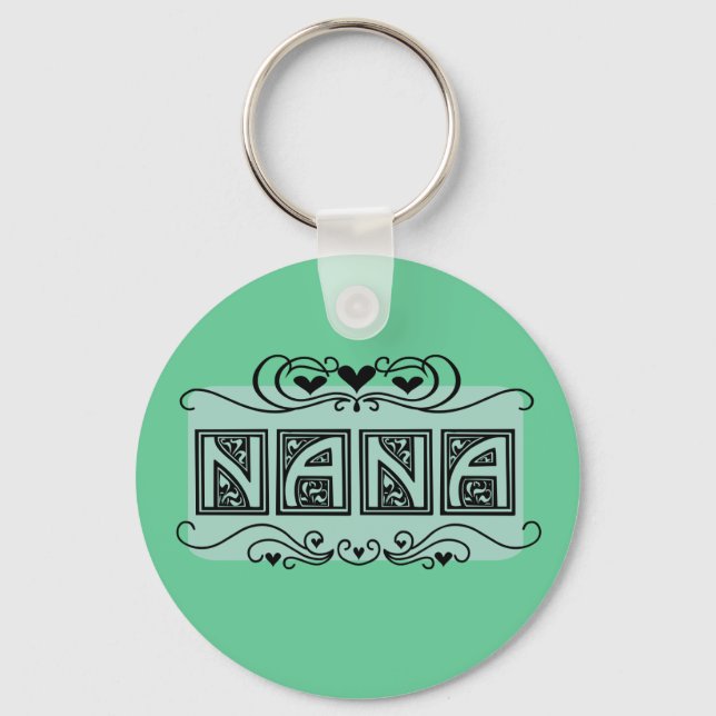 Chaveiro Nameplate Nana T-shirts e presentes (Frente)