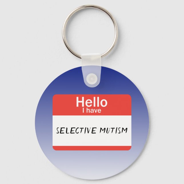 Chaveiro Nametag Mutismo Seletivo (Frente)