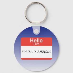 Chaveiro Nametag Socialmente Ansioso