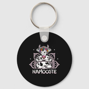 Chaveiro Namooste Vaca Meditando Yoga Meditação Namaste 