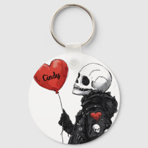 Chaveiro Namorada Assustadora - Caveira Personalizável com 