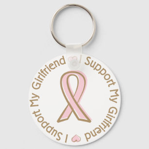 Chaveiro Namorada cor-de-rosa do apoio ao cancer de mama da