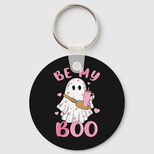 Chaveiro Namorados Fantasma Seja Meu Boo (Frente)