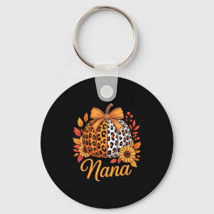 Chaveiro Nana Dia de Ação de Graças Leopardo Abóbora Girass