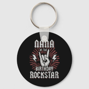Chaveiro Nana do aniversariante Rockstar combinando roqueir