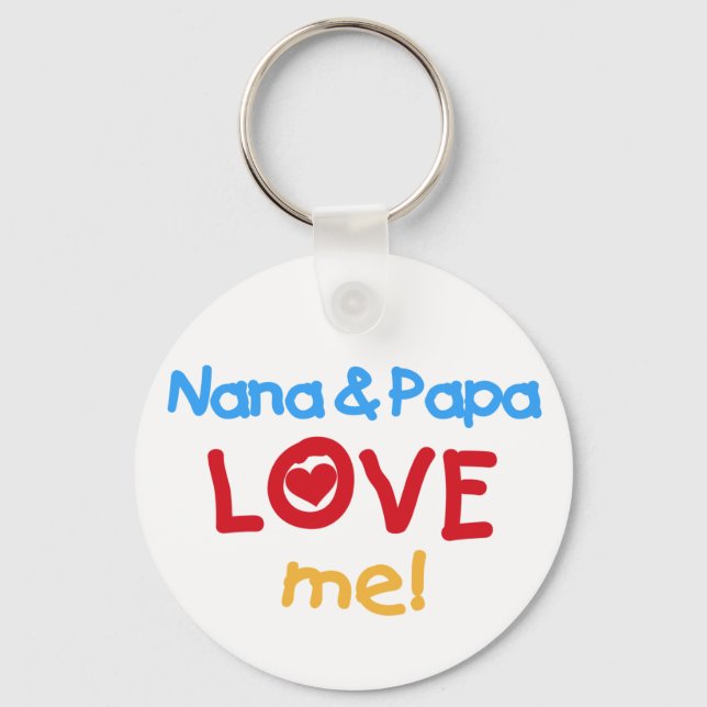 Chaveiro Nana e papai me amam (Frente)