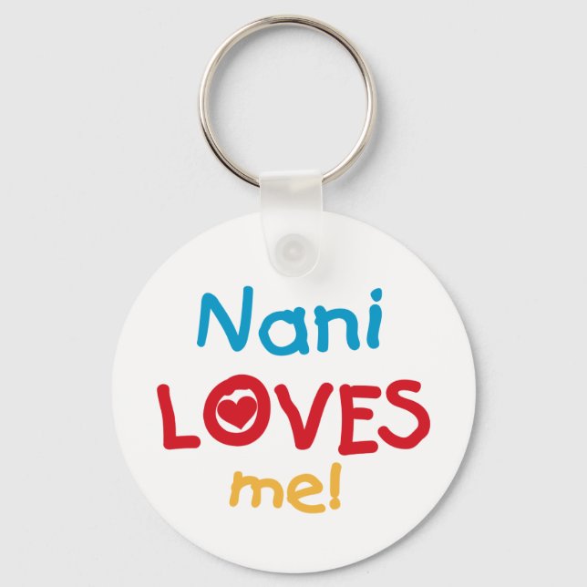 Chaveiro Nani me ama T-shirts e presentes (Frente)