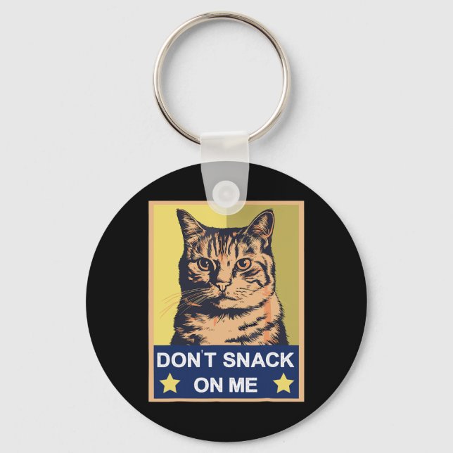 Chaveiro Não brinque comigo Gato 1 (Frente)