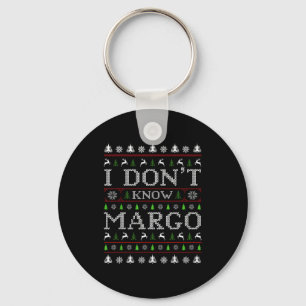Chaveiro Não Conheço Margo Camiseta Feia de Natal Engraçada
